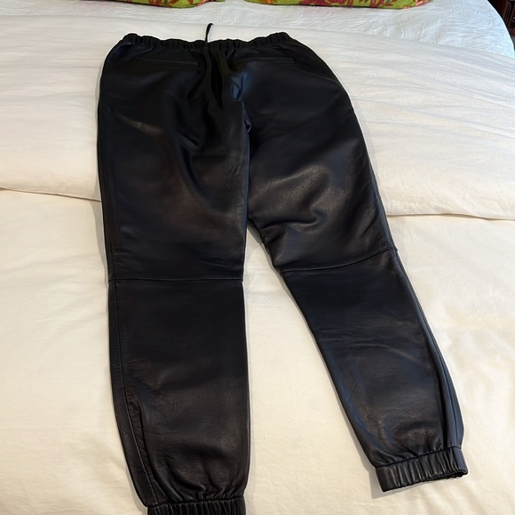 Leather joggers - Picture 3 of 5